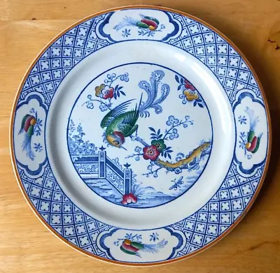 Buy 10  Norfolk Pottery Bird Of Paradise Dinner Plate Made For Lawley's C. 1920's #1 • 12£