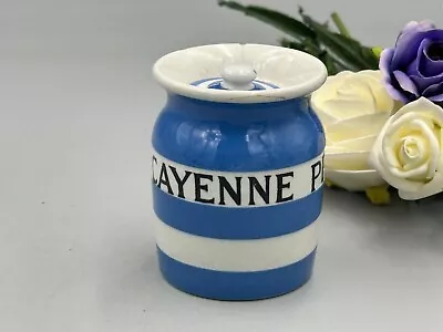 Buy T.G.Green Cornish Ware Blue And White Vintage Cayenne Pepper Small Jar A/F. Rare • 28.50£