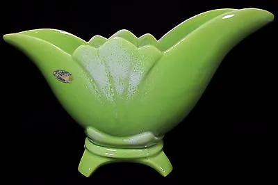 Buy Vintage RARE Johannes Brahm Green Vase California Pottery 840 Original Sticker • 47.67£
