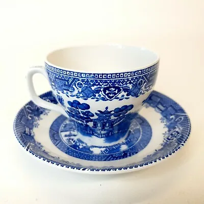 Buy Woods Willow Blue & White Cup And Saucer - ENOCH 1794 RALPH 1750 WOODS WARE • 4.99£