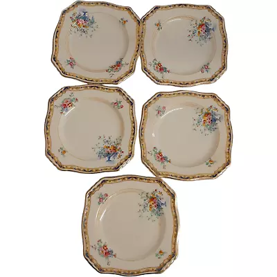 Buy 5 X Royal Winton Grimwades Chintz ~ Square Side / Tea Plates - Have Crazing • 4.99£