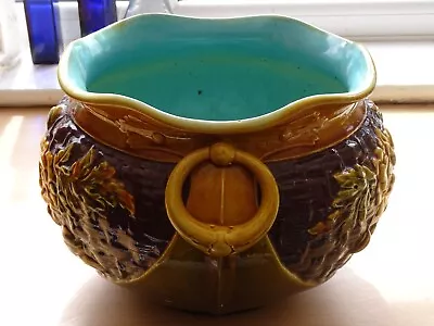 Buy Vintage Bretby Pottery Large Jardinere / Planter Patterned Yellow Brown Colour • 30£