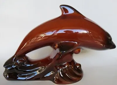 Buy Vintage Blue Mountain Pottery Dolphin – 17.5cm Long. Brown. Excellent Condition • 18.99£
