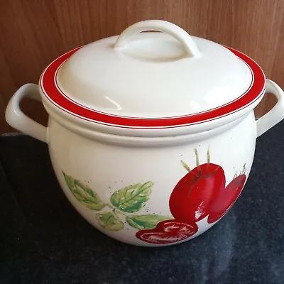 Buy Laura Ashley Home Stoneware Casserole Dish Pot Tomato Design - Kitchenware  • 25£