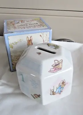 Buy WEDGWOOD PETER RABBIT MONEY BOX - Counting To 3 • 9£