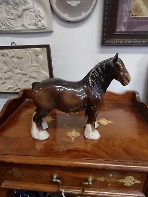 Buy Large Vintage Beswick Shire Horse 22cm High • 24.99£