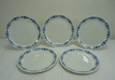 Buy Vintage Alfred Meakin Glo-White Ironstone Dinner Plates X5  - Thames Hospice • 22£