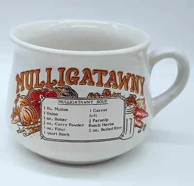 Buy Mulligatawny Recipe Soup Bowl / Mug Collectible 1970s Rare Vintage  • 15£