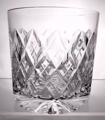 Buy One Tutbury Crystal Cut Glass Whisky Glasses Ice Diamond Pattern Nice Gift B129 • 7.91£