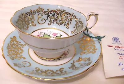 Buy NWT Paragon Fine Bone China Teacup And Saucer Queen Elizabeth Seaway Opening • 167.82£