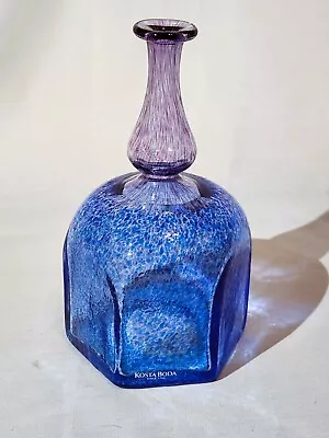 Buy Kosta Boda ARTIST COLLECTION Bertil Vallien ANTIKVA Blue/Purple Vase/Bot • 45.99£
