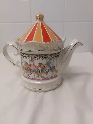 Buy Sadler Edwardian  Entertainments Carousel  Vintage Teapot  Good Condition • 20£
