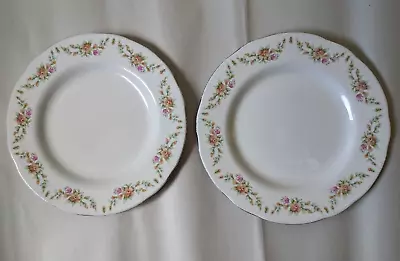 Buy 2 Vintage Sadler  Side Tea Plates Garland Pattern 17cm 6.75  • 8.99£