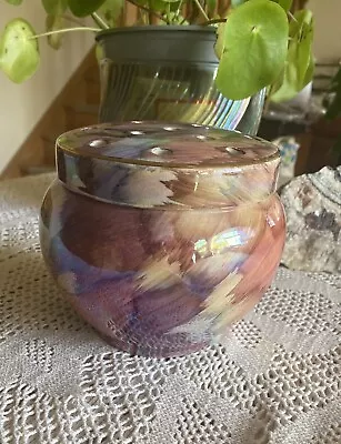 Buy Vintage Oldcourt Ware Hand Painted Lustre Rose Bowl With Lid • 9£