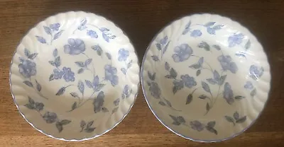 Buy 2 X BHS Bristol Blue Cereal Bowls 17cms Diameter • 10£