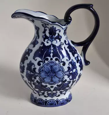 Buy Blue & White Jug. Joe Davies. Ornamental, For Decorative Purposes Only. Floral • 4£