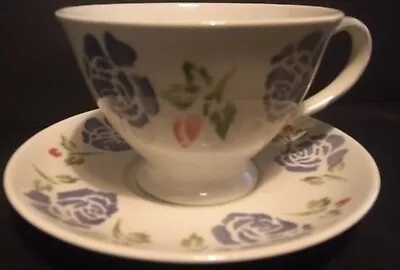 Buy Royal Winton 'Emily' Hand Decorated Sponge Ware Large Cup & Saucer • 10.50£