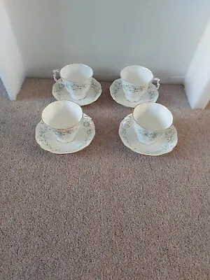 Buy Royal Kent Lily Of The Valley Cups And Saucers X 4 Used Very Good Condition • 6£