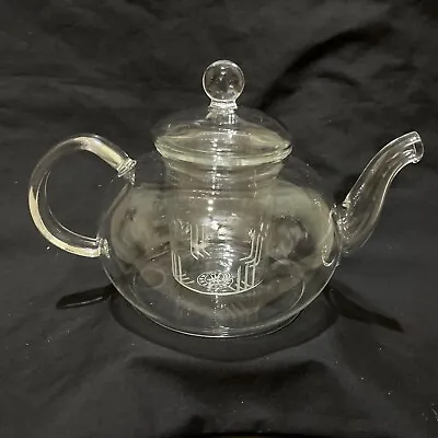 Buy Chinese Borosilicate Glass Teapot W/ Glass Diffuser 750ml New In Box • 11.59£