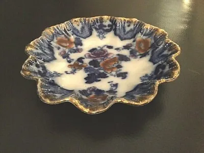 Buy Antique Ridgways Flow Blue Dish Rare Moyune Pattern C1905 • 16.99£