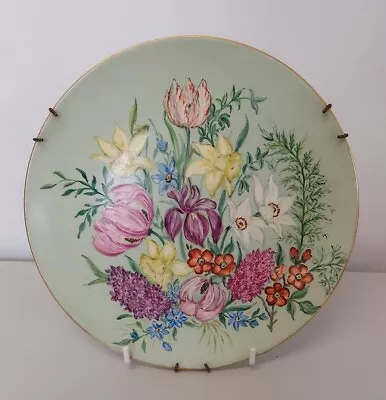 Buy Antique Royal Doulton Plate Hand Painted Floral Pattern For Wall Hanging • 20£