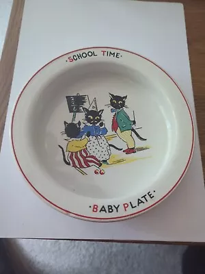 Buy Burleigh Ware School Time Baby Plate • 9.99£