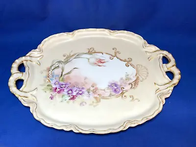 Buy Antique Haviland Limoges China Hand Painted Florals Dresser Tray • 47.36£