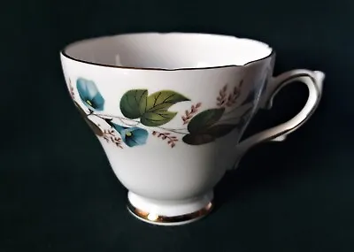 Buy Royal Trent Tea Cup Bone China Teacup Blue & Yellow Flowers Green & Brown Leaves • 14.95£
