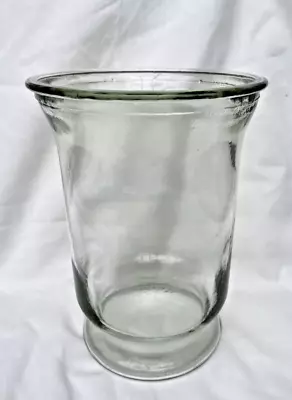 Buy Clear Heavy Thick Glass Hurricane Vase Storm Candle Holder H19cm • 8.99£