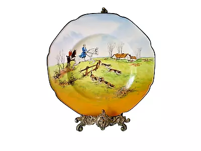Buy Vintage Crown Ducal Seriesware Cabinet Plate Horse & Hounds • 9£