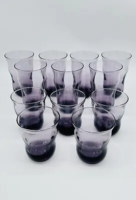 Buy Rare Luminarc 12 Piece Amethyst Glass Set (7) 16oz Coolers (5) 10oz On The Rocks • 123.11£