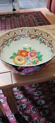 Buy Losol Ware Keeling Co Burslem - Decorative Dahlia Large Serving Bowl. Good Cond • 10£