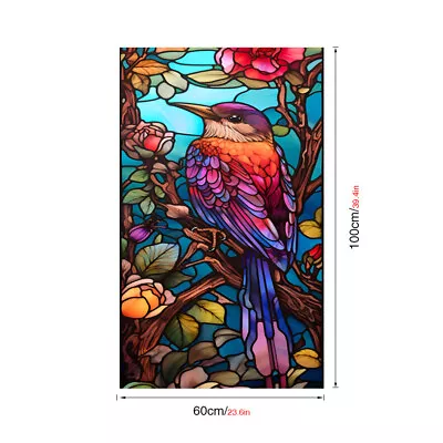 Buy 3D Privacy Static Frosted Stained Window Film Flower Glass Sticker Decor • 11.59£