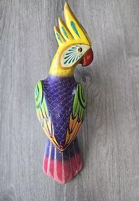 Buy Vintage Mexico Talavera Pottery Parrot 15.5  Cockatoo Bird • 15.18£