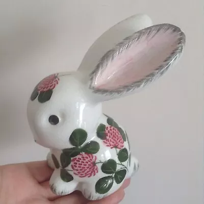 Buy Vtg Cute 30s Early Jan PLICHTA Pottery Bunny Rabbit Wemyss Clover Flowers Decor • 16.70£