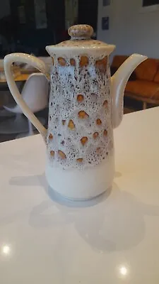 Buy Vintage Fosters Pottery Tall Coffee Pot Light Honeycomb Cornish Pottery • 10.50£