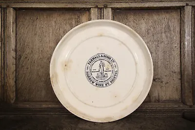 Buy English Antique Creamware Butter Slab /Plate By Parnall & Sons • 695£