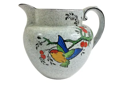 Buy Vintage Soho Pottery Solian Ware Large Hand Decorated Jug • 11.95£
