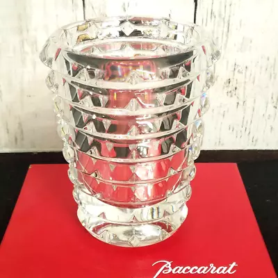 Buy Baccarat Flower Vase Arlequin Crystal Made With Box H5.5  • 273.37£