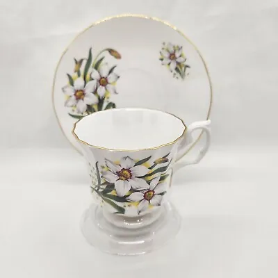 Buy Vintage Golden Crown E&R Fine Bone China Cup And Saucer Floral • 24.74£