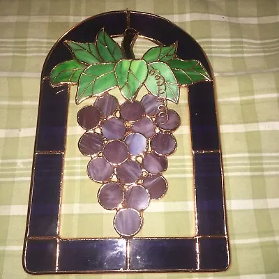 Buy Stained Glass Grapes 9x6 Decor  • 20.27£