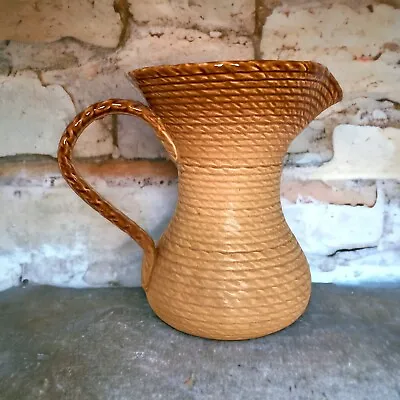 Buy Vintage Lovatts Large Ombre  Coiled Rope Design Stoneware Jug  • 17.99£