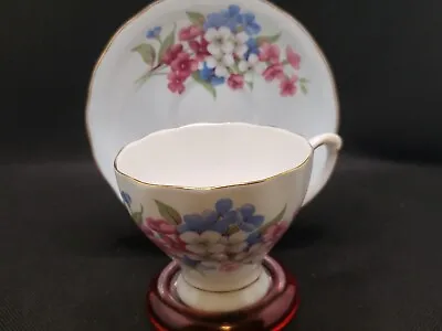 Buy Colclough Tea Cup And Saucer Set Pink Rose/ Flowers Bone China Teacup England  • 9.46£
