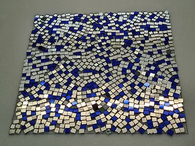 Buy 300 Pieces, Mixed Blue & Silver Glass Mirror Tiles, Aprox 5 X 5 Mm, Art&Craft • 3.99£