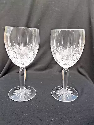 Buy 2 Pc Tyrone Crystal Rosses Pattern Goblets / Wine Glasses 10 Oz Marked Tyrone • 42.92£