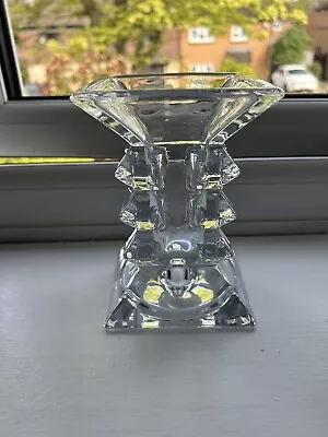 Buy Clear Glass Candle Holder | Candle Stick Holder • 10£