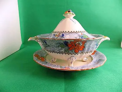 Buy Early Masons Hand Painted Floral Vegetable Tureen Pattern C2393 • 35£