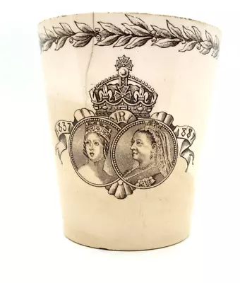 Buy Doulton Burslem Queen Victoria 1887 Golden Jubilee Beaker • 21.99£