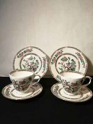 Buy Duchess Bone China Indian Tree Trios X 2 Cups Saucers & Side Plates • 15.57£