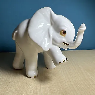 Buy Royal Osborne Elephant Gold Tusks Bone China Wildlife Figurine Tmr 3772 • 9.50£
